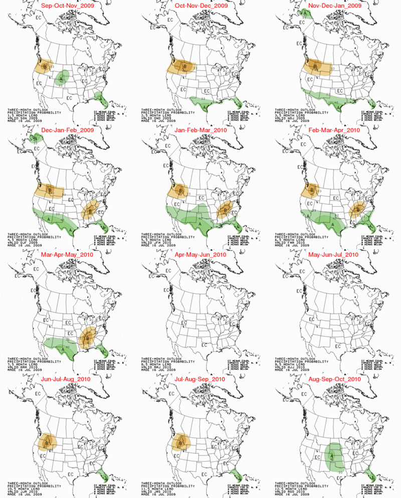 12 Month rainfall predictions