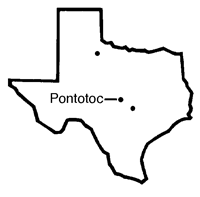 Map of Texas showing the location of the Fly Gap division