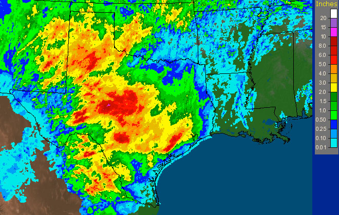 Texas Rains Memorial Day weekend 2014